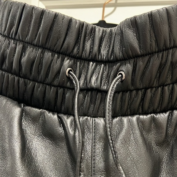 JOIE Wadley Vegan Leather Joggers SzM - Picture 3 of 6
